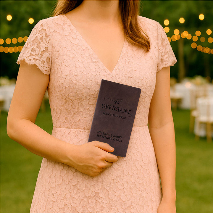 Personalized Wedding Officiant Book