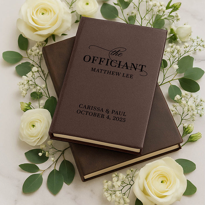 Personalized Wedding Officiant Book