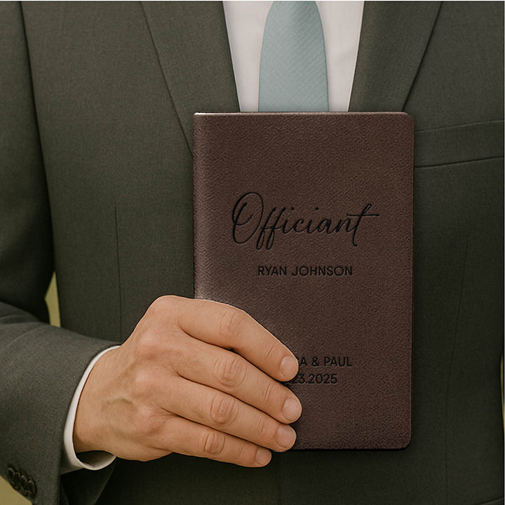 Personalized Wedding Officiant Book