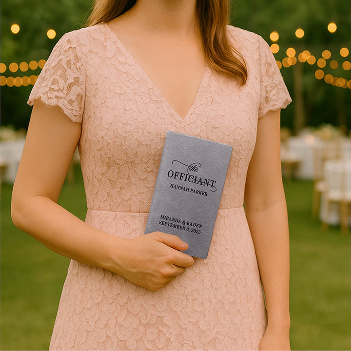 Personalized Wedding Officiant Book