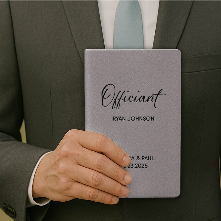 Personalized Wedding Officiant Book