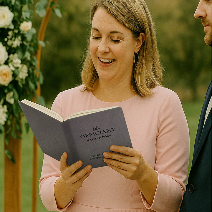 Personalized Wedding Officiant Book
