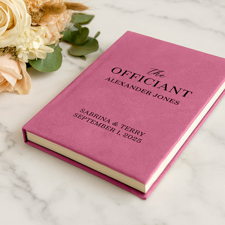 Personalized Wedding Officiant Book