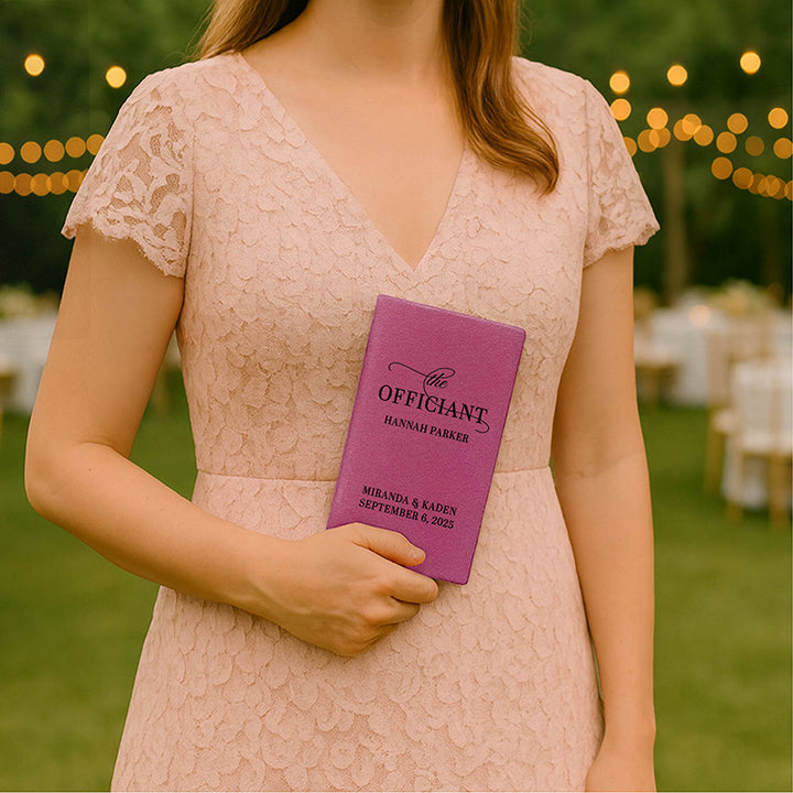 Personalized Wedding Officiant Book