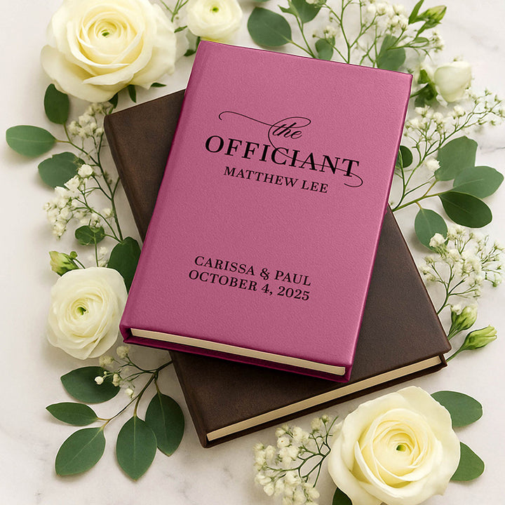 Personalized Wedding Officiant Book