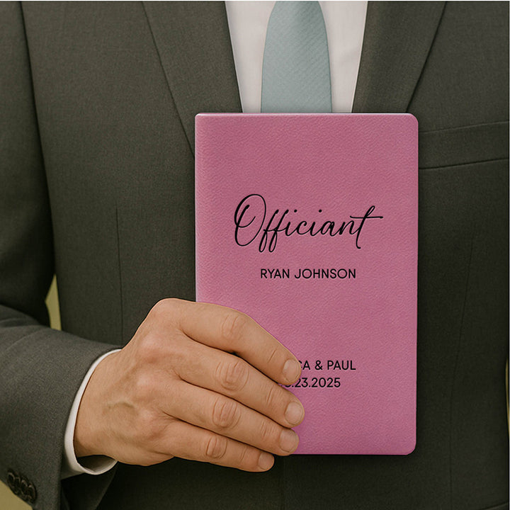 Personalized Wedding Officiant Book