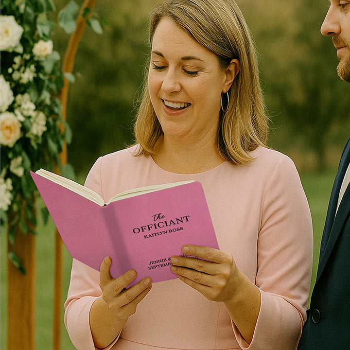 Personalized Wedding Officiant Book