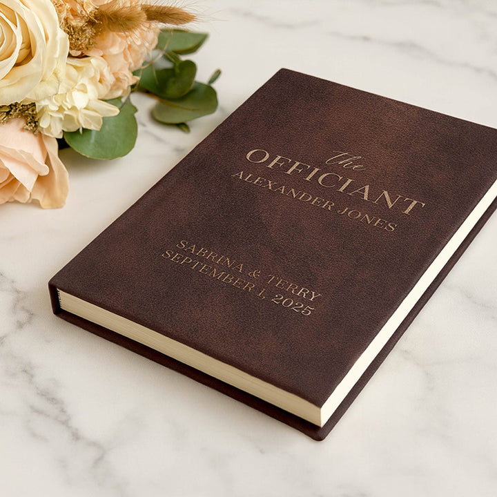 Personalized Wedding Officiant Book