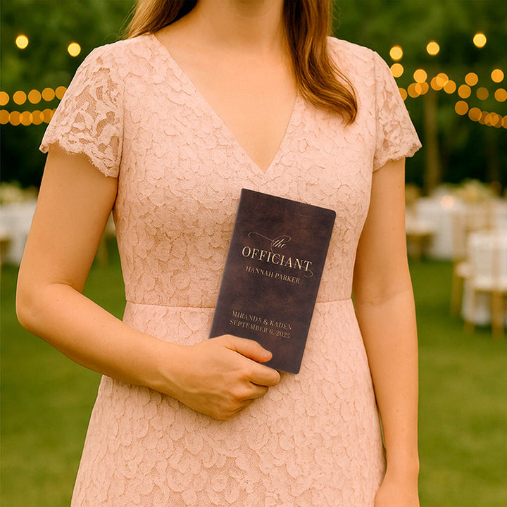 Personalized Wedding Officiant Book