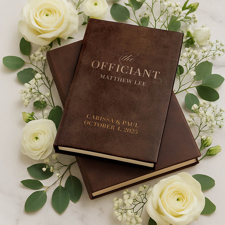 Personalized Wedding Officiant Book