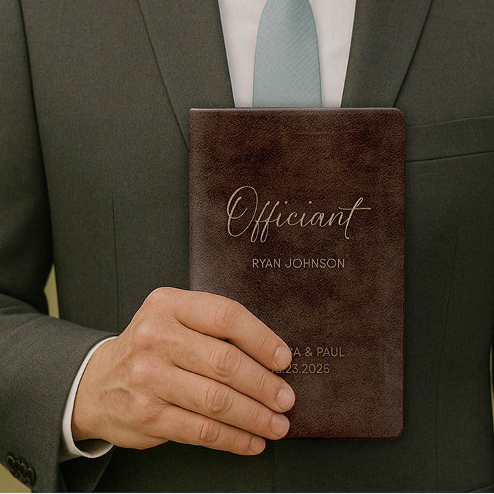 Personalized Wedding Officiant Book