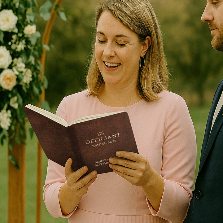 Personalized Wedding Officiant Book
