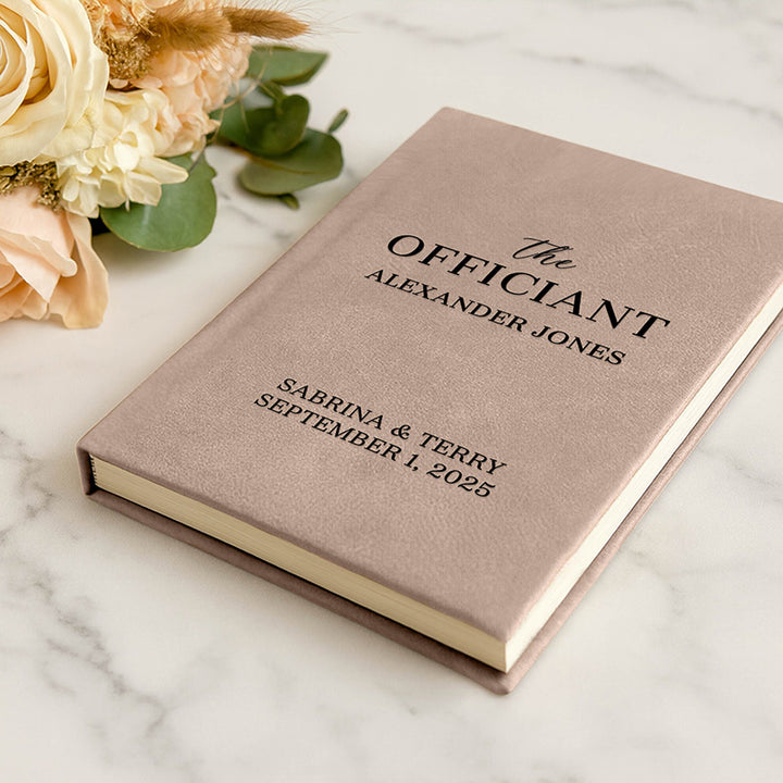 Personalized Wedding Officiant Book