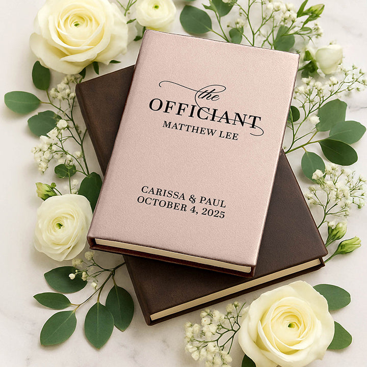 Personalized Wedding Officiant Book