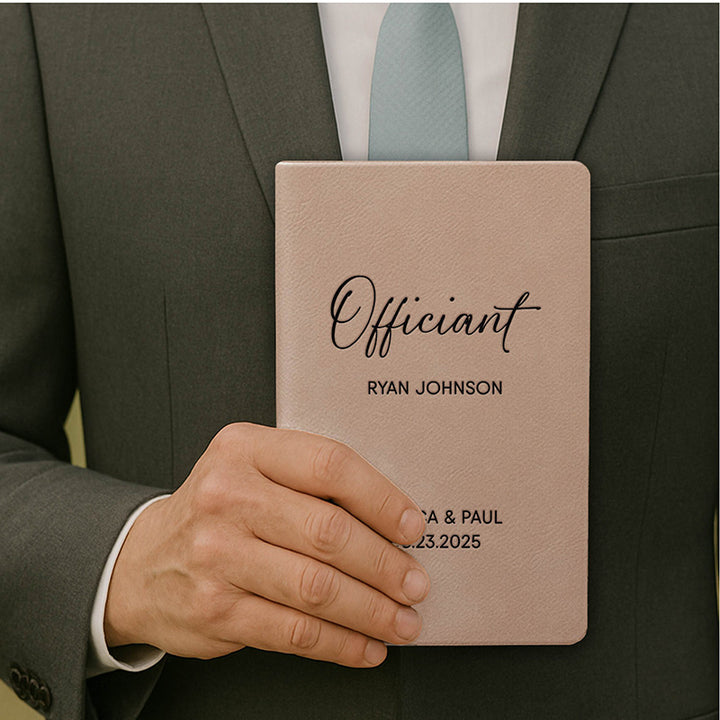 Personalized Wedding Officiant Book