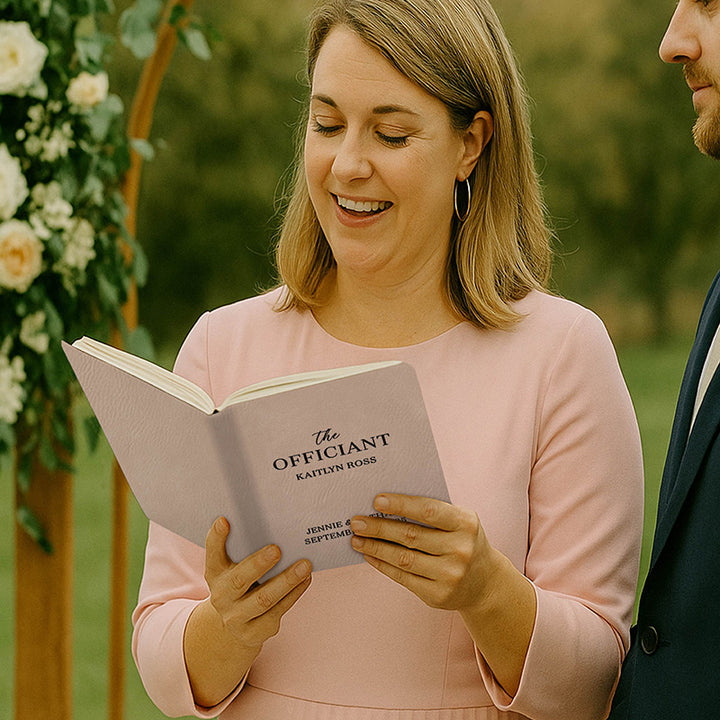 Personalized Wedding Officiant Book