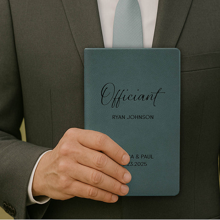 Personalized Wedding Officiant Book