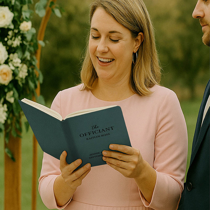 Personalized Wedding Officiant Book