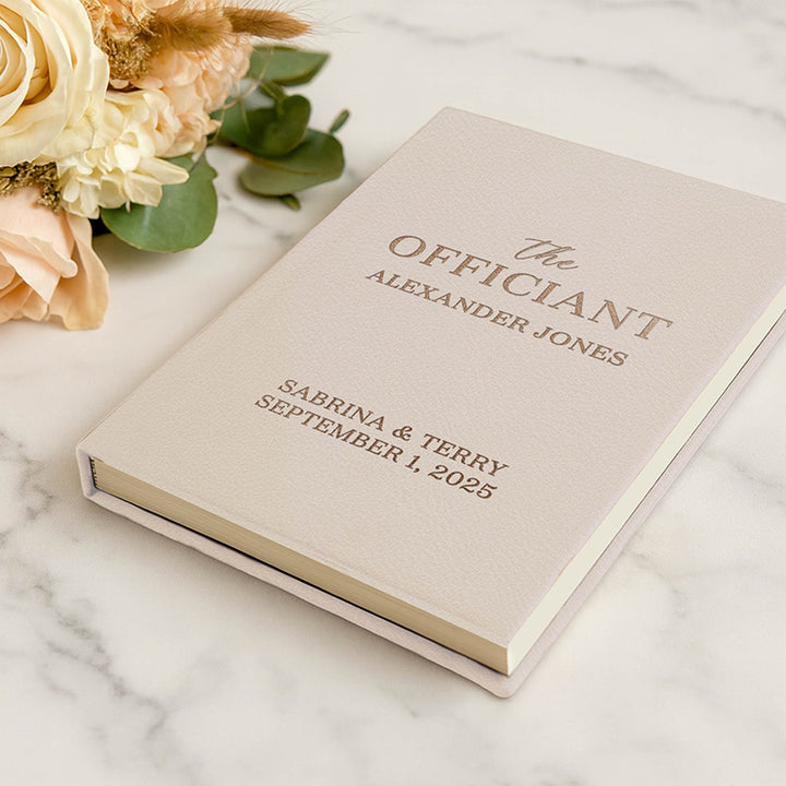 Personalized Wedding Officiant Book