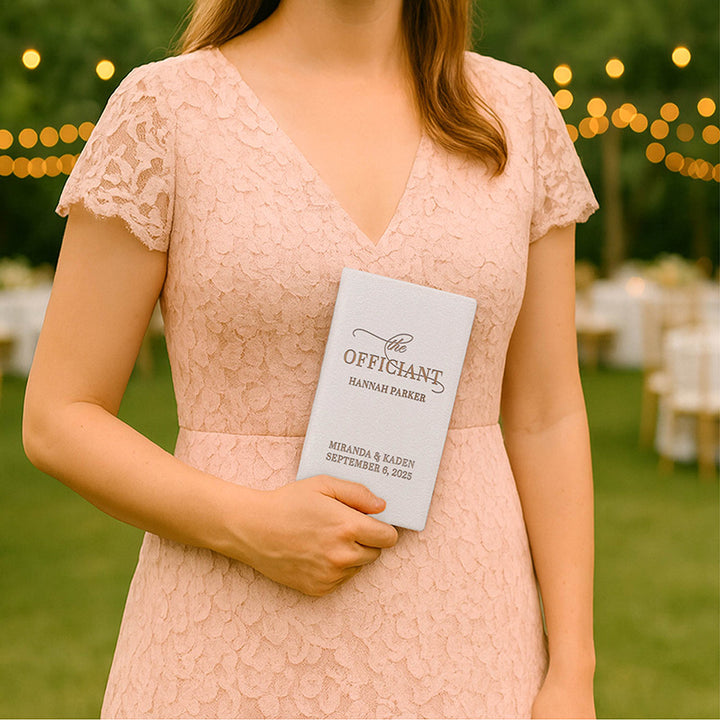 Personalized Wedding Officiant Book