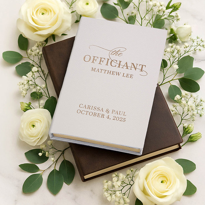 Personalized Wedding Officiant Book