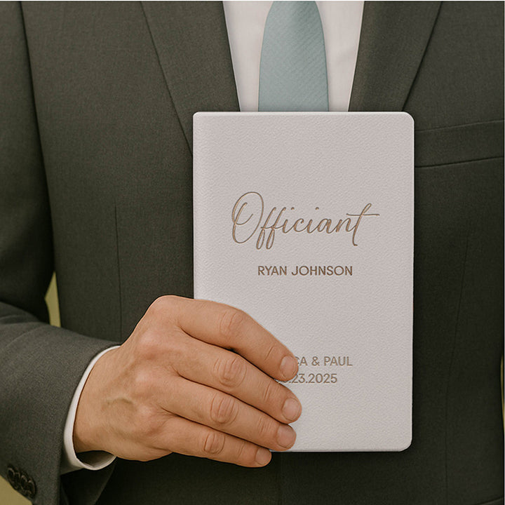 Personalized Wedding Officiant Book