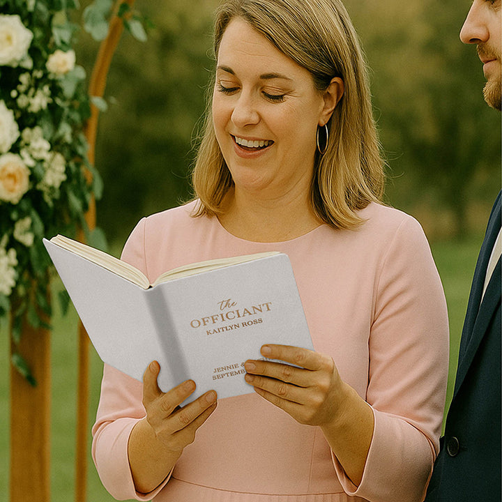 Personalized Wedding Officiant Book