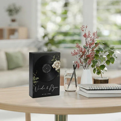 Personalized Wooden Block Box Sign for Couples