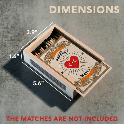 Personalized Wooden Match Box - Add Your Initial