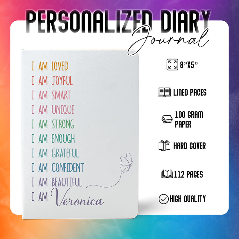 Personalized Affirmation Journal for Teen Girls