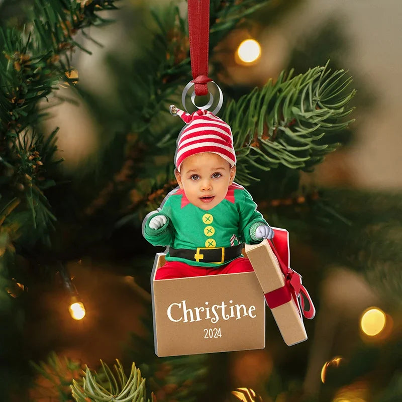 Personalized Baby Face Ornament - GiftShire