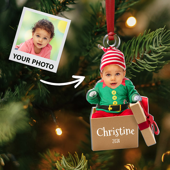 Personalized Baby Face Ornament - GiftShire