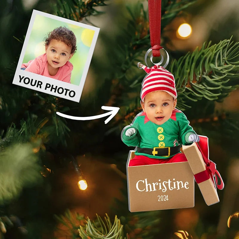 Personalized Baby Face Ornament - GiftShire