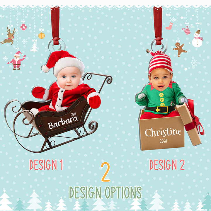 Personalized Baby Face Ornament - GiftShire