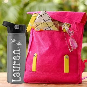 Personalized Back To School Kids Water Bottle - 18 Oz - GiftShire