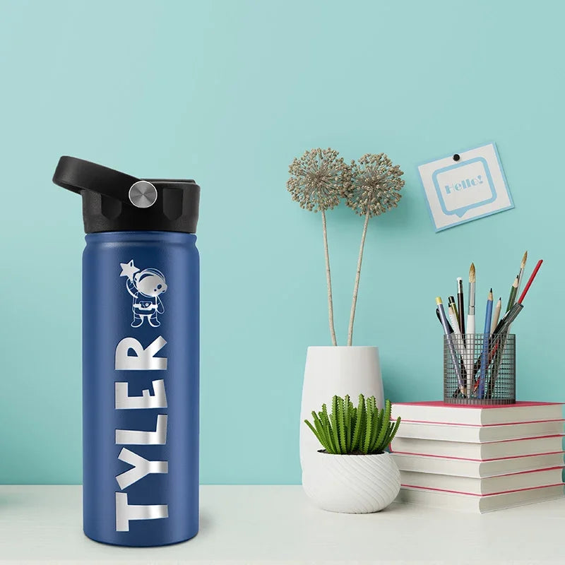Personalized Back To School Kids Water Bottle - 18 Oz - GiftShire