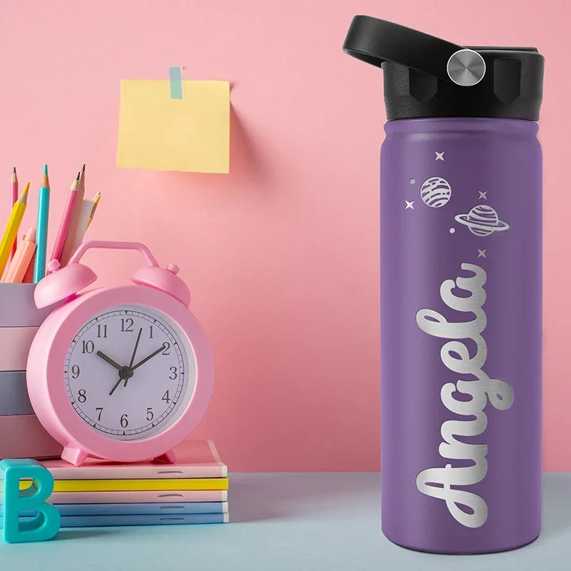 Personalized Back To School Kids Water Bottle - 18 Oz - GiftShire