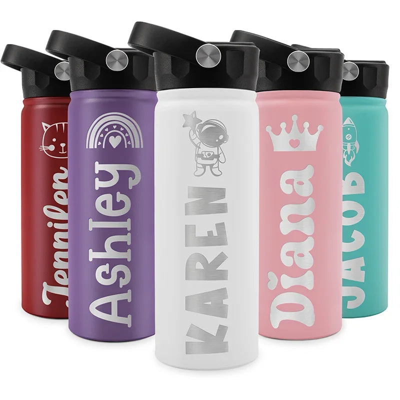 Personalized Back To School Kids Water Bottle - 18 Oz - GiftShire