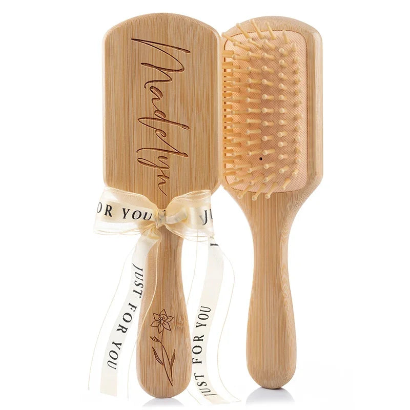 Personalized Bamboo Hair Brushes For Women