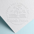 Personalized Book Embosser, Custom Birth Flower Book Mark