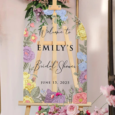 Personalized Bridal Shower Welcome Sign
