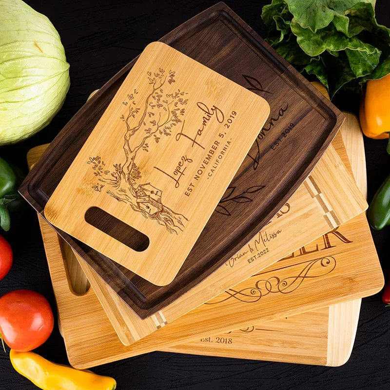 Personalized Chopping Board - Laser Engraving - GiftShire