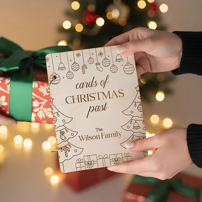 Personalized Christmas Card Holder