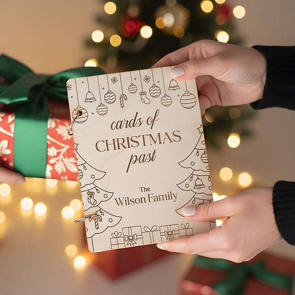 Personalized Christmas Card Holder