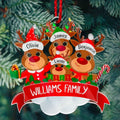 Personalized Christmas Reindeer Ornament