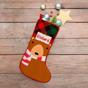 Personalized Christmas Stockings Featuring 7 Festive Characters - GiftShire