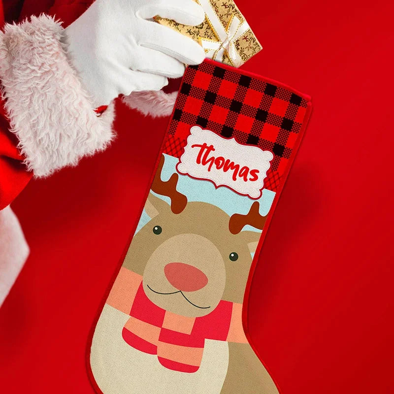 Personalized Christmas Stockings Featuring 7 Festive Characters - GiftShire
