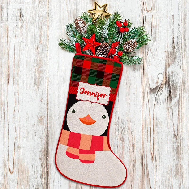 Personalized Christmas Stockings Featuring 7 Festive Characters - GiftShire