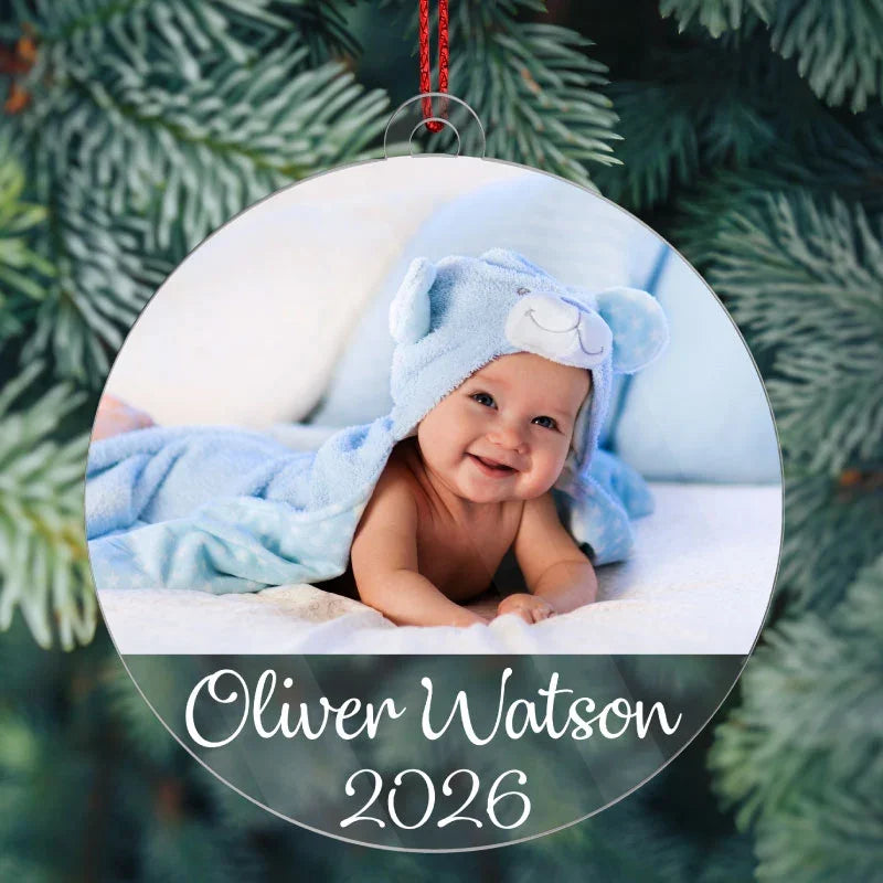 Personalized Christmas Tree Photo Ornament Gift
