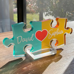 Personalized Couple Names Puzzle for Valentines - GiftShire